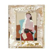 PABLO PICASSO. WOMAN SEATED. (d)
