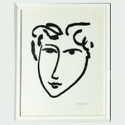 HENRI MATISSE. VISAGE DE FEMME. (d)