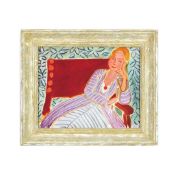 HENRI MATISSE. JEUNE FEMME ASSIS.