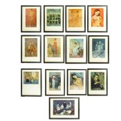 PABLO PICASSO. PEINTURES ET BLEUE ET ROSE. (d)