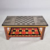 VICKY TILES PAINTED COFFEE TABLE BY RILEY CHAMBERS 2024.