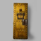 A 19TH CENTURY PRISON DOOR.