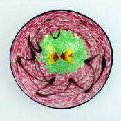 A MURANO STYLE GLASS CENTREPIECE DISH.