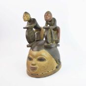 A NIGERIAN GLEDE MASK.