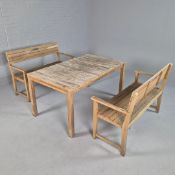 GARDEN DINING SET. (3).