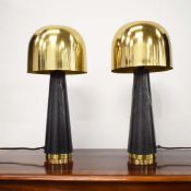 1970S ITALIAN INSPIRED TABLE LAMPS, A PAIR.