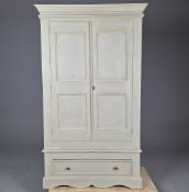 GREY PAINTED WARDROBE.
