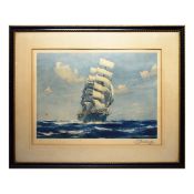 JACK SPURLING (BRITISH 1870-1933). UNDER SAIL.