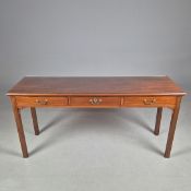 EARLY 20TH CENTURY MAHOGANY SERVING TABLE.