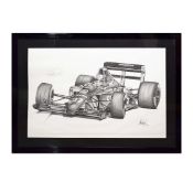 NIGEL MANSELL FERRARI F1 F640 TYPE MACHINE.