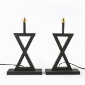 PAREX TABLE LAMPS, A PAIR.