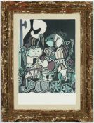AFTER PABLO PICASSO. DEUX ENFANTS ASSISE (CLAUDE ET PALOMA). (d)