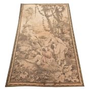 17TH CENTURY MANNER. PAYSAGE AVEC PERSONNAGES, RUISSEAU ET MOULIN.