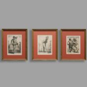 JAQUES CALLOT. COMMEDIA DEL ARTE FIGURES.