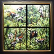 PENELOPE FULLJAMES (BRITISH, B. 1949). ROLOWAY MONKEYS. (d)