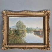 GRAHAM PETLEY (20TH CENTURY BRITISH). LAKE VIEW. (d)