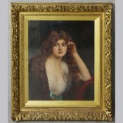 ABBEY ALTSON (BRITISH 1866-1949). A YOUNG BEAUTY.