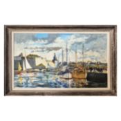 RENÉ LE FORESTIER (FRENCH 1903-1972). CONCARNEAU, BRITTANY.