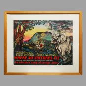 AFTER JOHN MINTON (1917-1957). 'WHERE NO VULTURES FLY' ORIGINAL FILM POSTER.