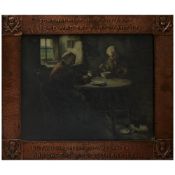 SCOTTISH ARTS AND CRAFTS HAMMERED COPPER FRAME.