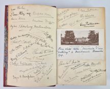 FINISHING SCHOOL FRIENDSHIP ALBUM, SIGNED BY 30+ GIRLS, CA 1909.