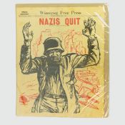 WINNIPEG FREE PRESS, ‘MAY 7, 1945: NAZIS QUIT’ VINTAGE NEWSPAPER.