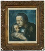 PABLO PICASSO. MERE ET ENFANT AU FICHU.