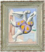 PABLO PICASSO. BAGNANTE CHE GIOCA AL PALLONE.