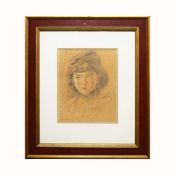 AFTER PAUL CESAR HELLEU. Portrait.