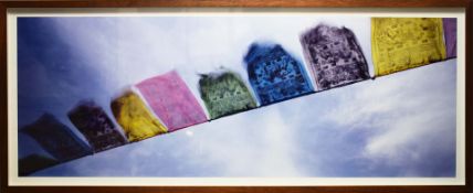 SEBASTIAN PEARSON. PRAYER FLAGS AT HAMBLIN OVOO ULAANBATAAR.