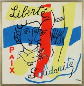 FERNAND LEGER. LIBERTE, SOLIDARITE, PAIX. (d)