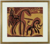 PABLO PICASSO. PICADOR & BULL. (d)