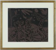 PABLO PICASSO. BACCHANAL WITH GOAT & OWL. (d)