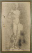 CLASSICAL NUDE IN PENCIL & CHARCOAL.