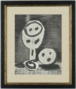 PABLO PICASSO. STILL LIFE WITH GLASS. (d)