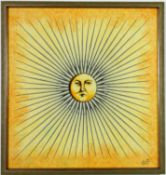 FORNASETTI. SOLI E LUNE ON SILK. (d)