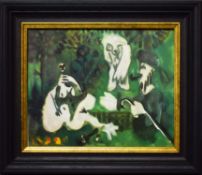 PABLO PICASSO. LES DEJEUNEUR. (d)