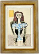 PABLO PICASSO. RAGAZZA SEDUTA. (d)