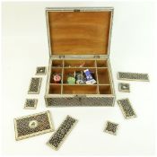 AN 19TH CENTURY ANGLO-INDIAN VIZAGAPATAM SEWING BOX.