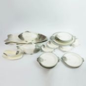 WÄCHTERSBACHER KERAMIK. FISH DINNER SERVICE.