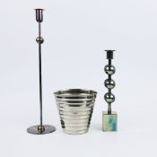 A SIGURD PERSSON 'THREE BULLETS' CANDLESTICK A ESTRID ERICSON 'KULAN' CANDLESTICK AND A SEBATIAN SCH