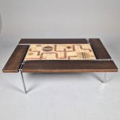 1960s DANISH COFFEE TABLE BY SVEND AAGE JESSEN FOR RYESBERG MOBLER.
