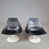 PAIR OF SWIVEL MOON CHAIRS BY PIETRO AROSIO FOR TACCHINI CIRCA 2000.