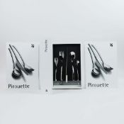 THREE PIROUETTE CUTLERY SETS BY RON ARAD FOR WMF GERMANY.