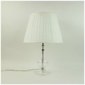 MURANO STYLE GLASS TABLE LAMP.