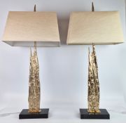 R V ASTLEY TABLE LAMPS, A PAIR.