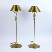 VISUAL COMFORT & CO TURLINGTON MEDIUM TABLE LAMPS, A PAIR.