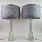 PORTA ROMANA STERN TABLE LAMPS, A PAIR.
