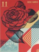 Shepard Fairey (b.1970) Rise Above, 2021 374/625, signed, numbered, and dated in pencil lithograph