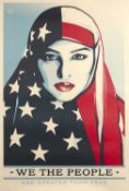 Shepard Fairey (b.1970) We the People, 2017 a set of three offset lithographs 90 x 60cm, unframed (